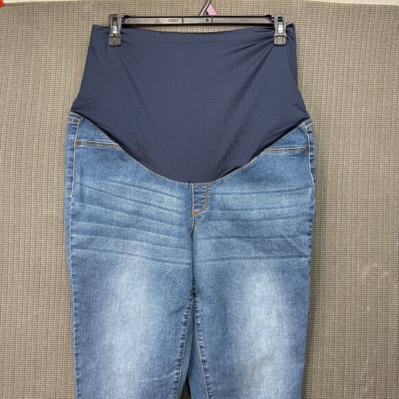 Sofia Jeans By Sofia Vergara Maternity Jeans Size 16 Blue Curvy Ankle Denim - Picture 2 of 10